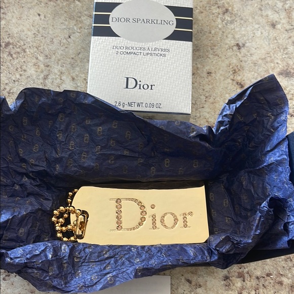 Dior Other - ❤️❤️SOLD❤️❤️Dior Limited Edition Gold Swarovski Crystal Keychain Holder